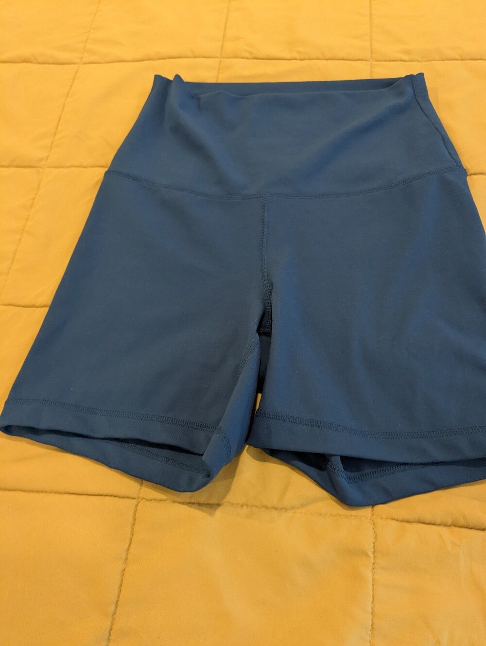 Yogalicious High-Rise Navy Blue Athletic Shorts